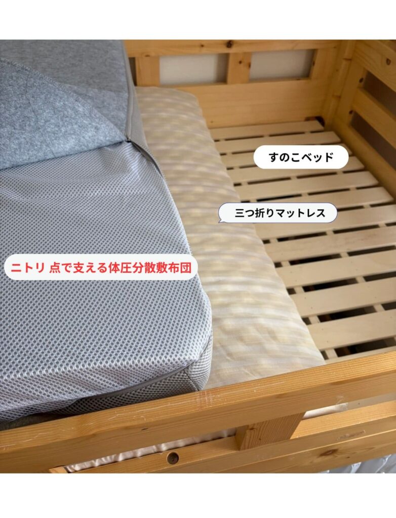 購入レビュー】ニトリの点で支える体圧分散敷布団を買ってみた｜寝心地 